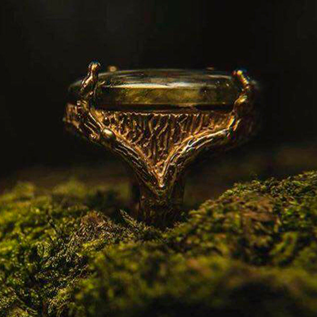 GUILLERMINA LABRADORITE RING GOLD PLATED